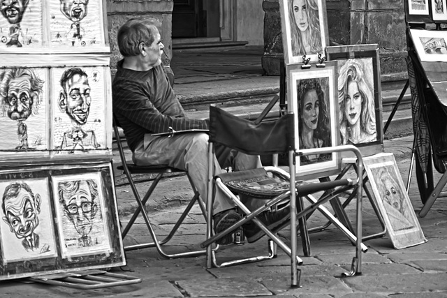 Street portraitist