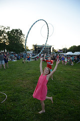 Hula hoops have become popular at festivals