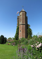 sissinghurst castle, kent   (32)mid c16 brick gatehouse tower
