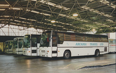 Arcadia Travel J213 XKY in Victoria Coach Station, London – 28 Jan 1996 (298-02)