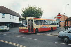 First Eastern Counties 454 (M201 VWW) in Mildenhall – 19 Aug 2000