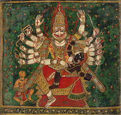 Narasimha tuant le démon Hiranyakashipu