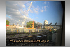 Approaching East Croydon  south-bound - London - 26.5.2015