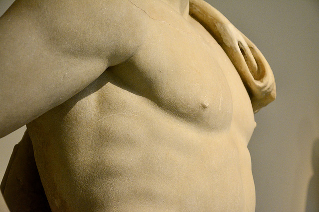 Athens 2020 – National Archæological Museum – Detail of the Pseudo-Athlete of Delos