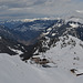 Vorarlberg Alps and Schruns Far Far Away in the Bottom of Valley