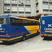 Midland Bluebird SSU 857 (D142 HMS) and Parks N804 NHS (Scottish Citylink contractors) in Edinburgh- 2 Aug 1997
