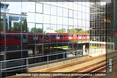 DLR train Limeharbour - London - 26.5.2015