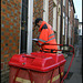 postman with trolley