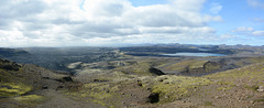 Iceland, View to the West from the Tallest Point of the Lakagigar Chain