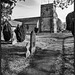Churchyard footpath - Monochrome version