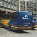 Allander Travel XAT 11X and Lowland LAT 662 (ex G102 RSH) (Scottish Citylink contractors) in Edinburgh - 2 Aug 1997