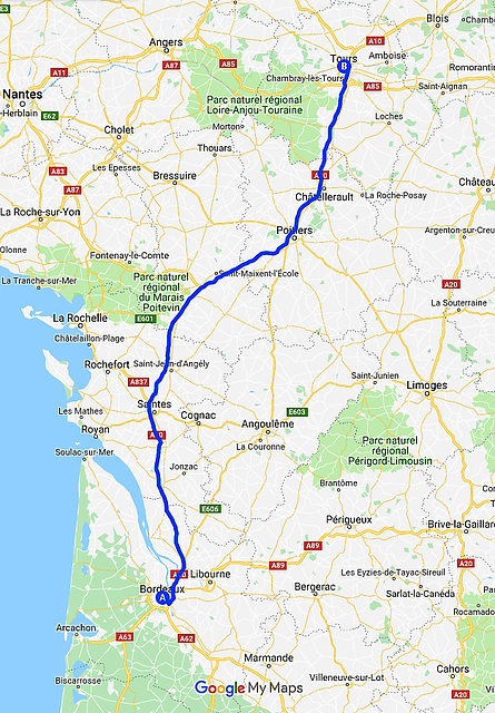 Cycling from Bordeaux Vineyards to the Atlantic Coast /Tours