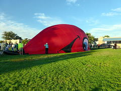 Hot-Air Balloon, Deflating (Primary Colors)