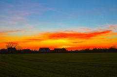 Gnosall sunset (Nikon D7000)