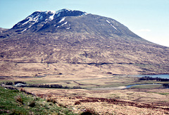 Beinn an Dothaidh from the A82 Rannoch Moor 30th April 1990