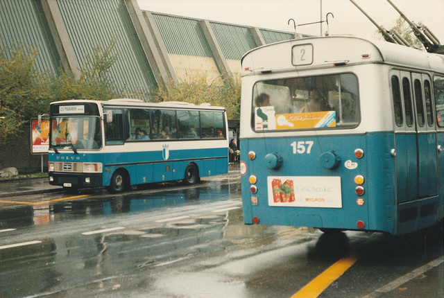 VBL (Luzern) 157 and 42 - 13 Nov 1987