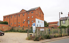 New Cut Warehouse from Station Road, Halesworth, Suffolk