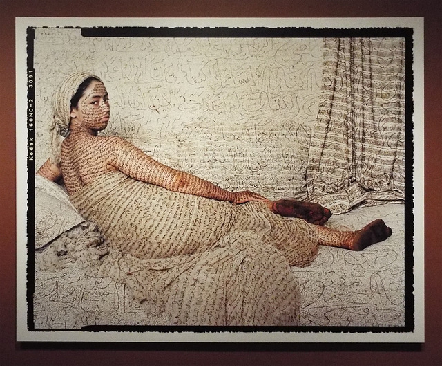 La Grande Odalisque by Lalla Essaydi in the Virginia Museum of Fine Arts, June 2018