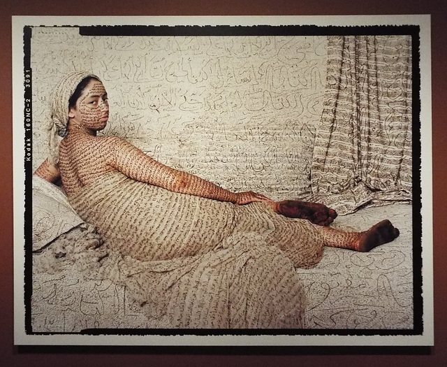 La Grande Odalisque by Lalla Essaydi in the Virginia Museum of Fine Arts, June 2018