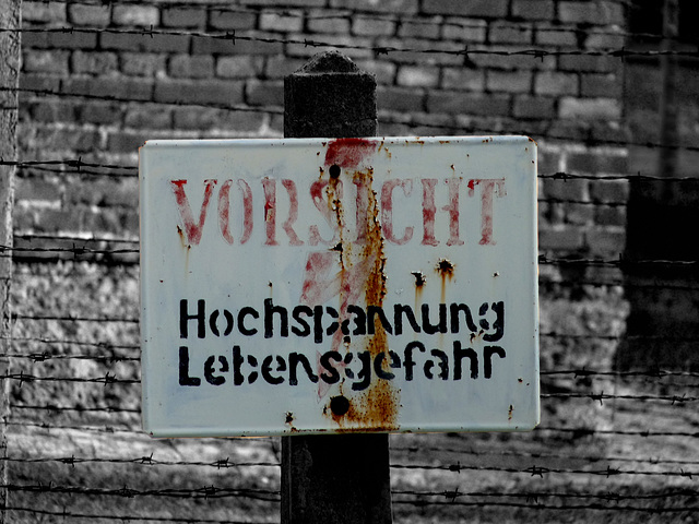 Auschwitz- Danger of Electrocution