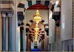 Mascate : Galleria interna nella moskea Sultan Qaboos