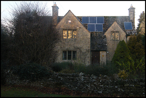 solar panels spoiling old house