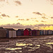 Beach Huts and Puddles