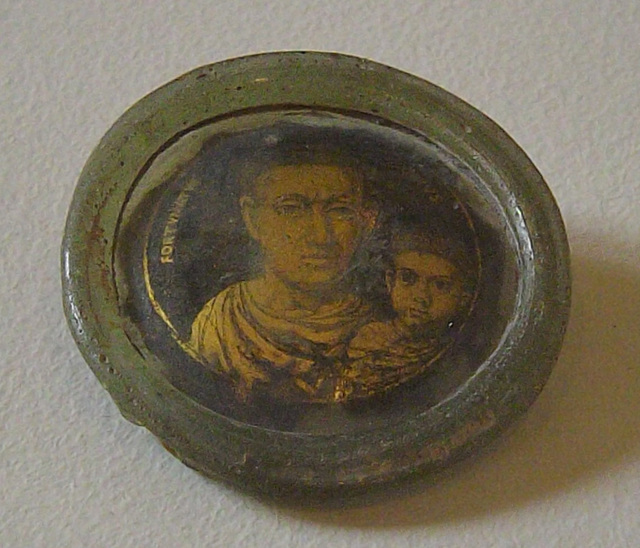Base of a Gold Bowl with Portraits of Fortunatus and Zenobius in the Louvre, June 2014