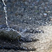 Perlage in the fountain of Oropa, Biella (Italy)