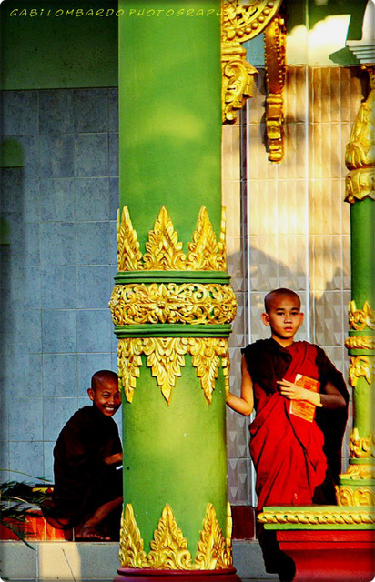 little monks in Myanmar