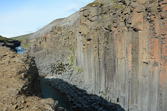 Iceland, The Stuðlagil Canyon Upstream View