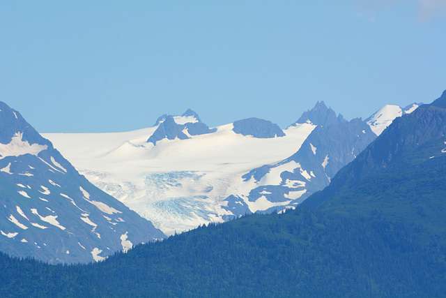 Alaska, Kachemak Bay Mountains and Kachemak Glacier
