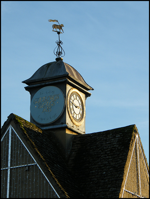 Witney clock and weathervane