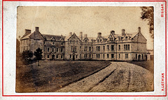 A carte de visite of c1880 of Kirklington Hall, Cumbria (now a ruin)