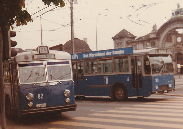 VBL (Luzern) 82 and 103 (Luzern) - 4 May 1981