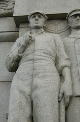 Detail of The Heroes of the Marine Engine Room, Pierhead , Liverpool