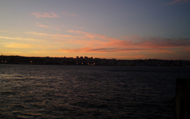 Twilight over Lisbon.