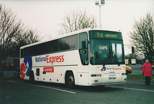 First Cymru T103 XDE at Leigh Delamere - 26 Feb 2004