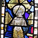 burford church, oxon (113) seraphim angel in c15 glass