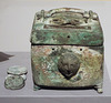 Greek Money Box and Votive Coins as Offerings in the Boston Museum of Fine Arts, January 2018