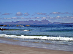 The Peaks of Ben Mor Coigach from the Beach at Melon Udrigle May 2004
