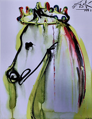 IMG 9708 Salvador Dali 1904-1989  Horses (Caligula's Horse)  Prague Galerie d'Art.