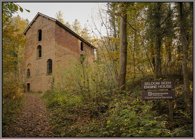 Moss valley - Eckington, Remains of coal mine water powered engine house.