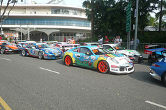 Porsche Super Cup Cars In Singapore