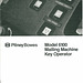 Pitney Bowes Model 6100 Mailing Machine Operating Guide – front page