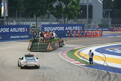 Drivers Parade At The Singapore F1 Grand Prix 2015