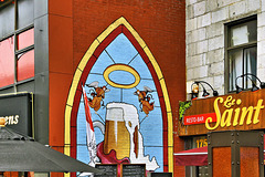 Le Saint-Bock – St-Denis Street below Ontario, Montréal, Québec