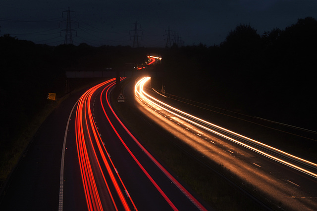 Motorway at night!
