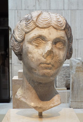 Portrait of Faustina Minor in the Archaeological Museum of Madrid, October 2022