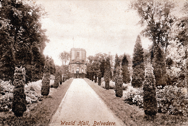 The Belvedere, Weald Hall, Essex (Demolished with the house c1951)